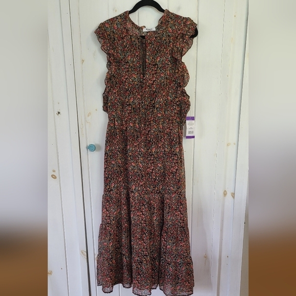 BB Dakota by Steve Madden Ditsy Ruffle Midi Dress - Picture 5 of 10